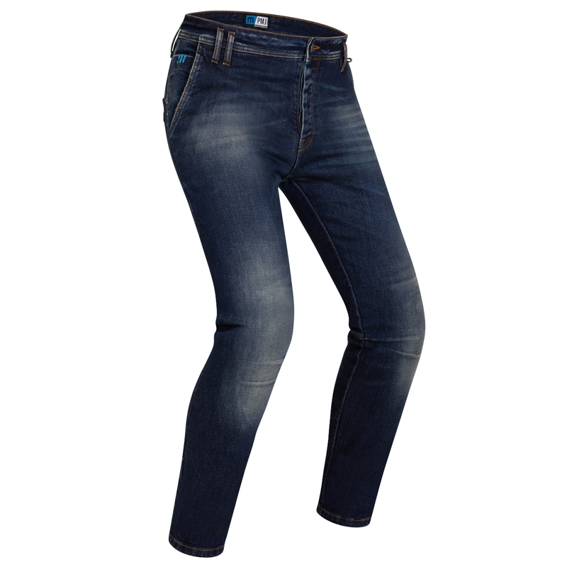 Jeansy na motorku PMJ Russel modré