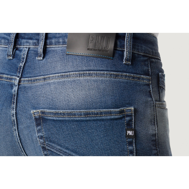 Blaue PMJ Cruise Motorradjeans Ausverkauf
