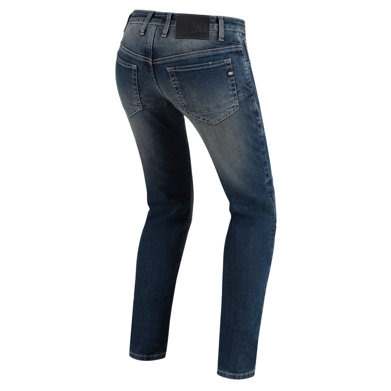 Damen-Motorradjeans PMJ Jenny blau Ausverkauf