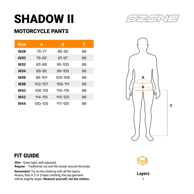 Ozone Shadow II Schwarze Motorradjeans Ausverkauf