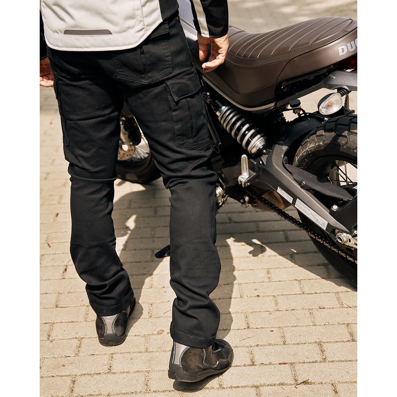 Ozone Shadow II Schwarze Motorradjeans Ausverkauf