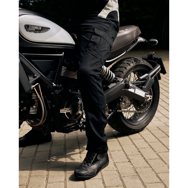 Ozone Shadow II Schwarze Motorradjeans Ausverkauf