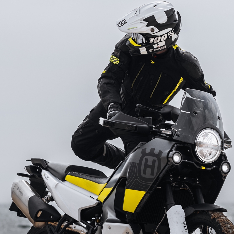 Rebelhorn Patrol schwarz-grau-fluorgelbe Motorradjacke