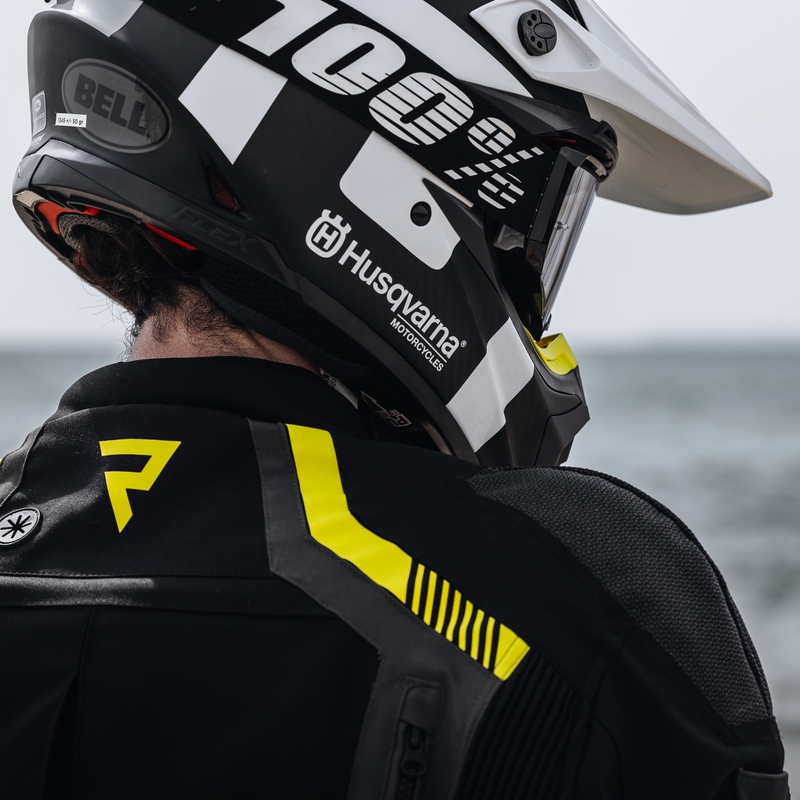 Rebelhorn Patrol schwarz-grau-fluorgelbe Motorradjacke