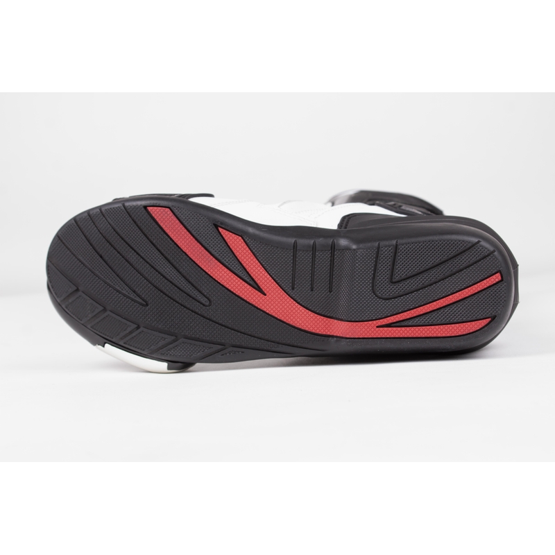 Motorradstiefel RSA GP-01 schwarz und weiß