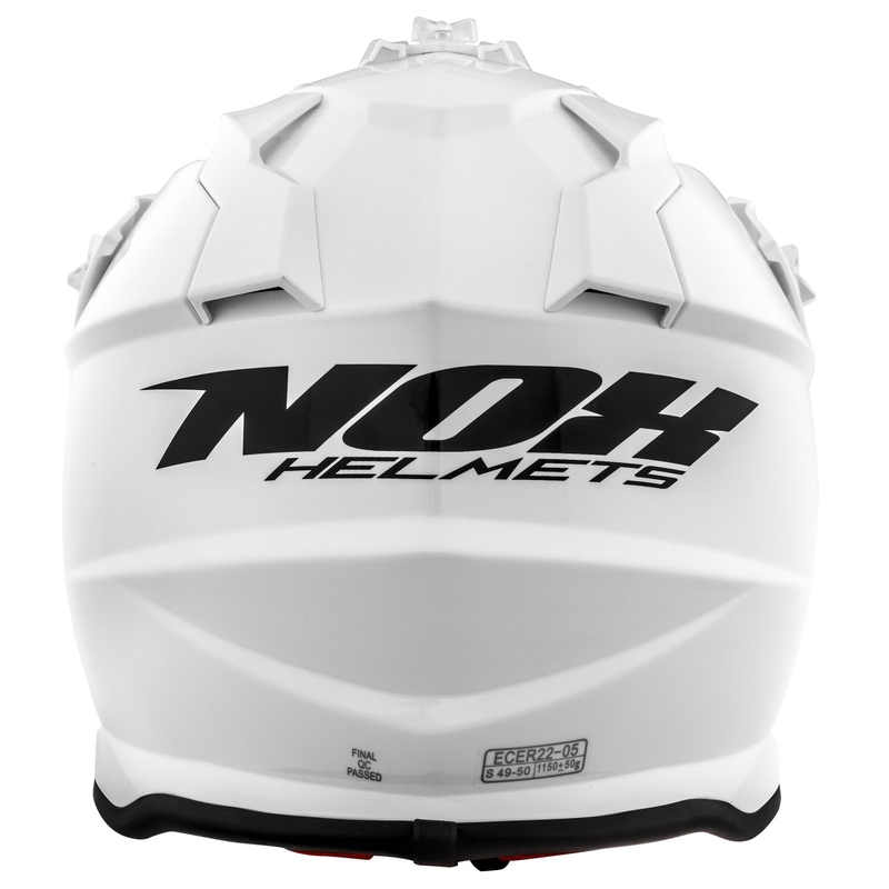 Kinder Motocross Helm NOX N632K weiß