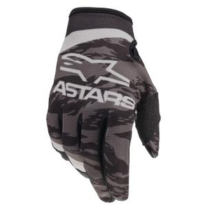Alpinestars Radar Kinder Motocross Handschuhe schwarz und grau