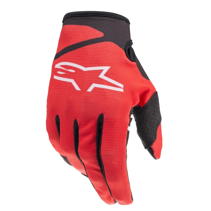 Alpinestars Radar Kinder Motocross Handschuhe Schwarz und Rot