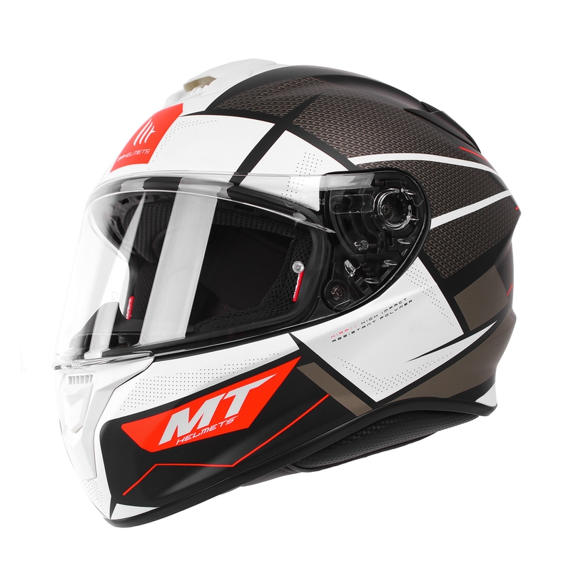 Integrální přilba na motorku MT Targo Podium B0 černo-šedo-bílá výprodej