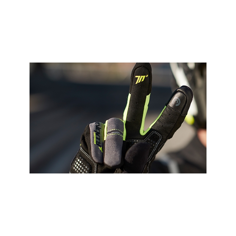 Motorradhandschuhe SEVENTY DEGREES SD-C48 schwarz-fluorgelb