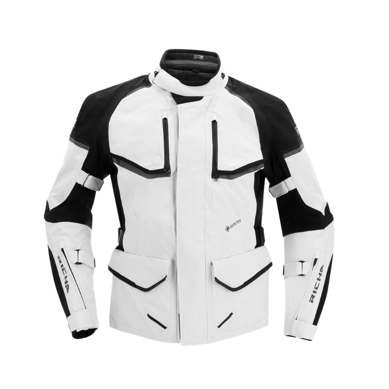 Motorradjacke RICHA Atlantic 2 Gore-Tex schwarz-grau Ausverkauf