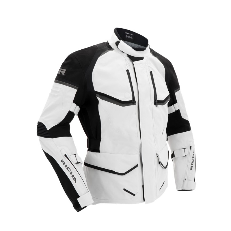 Motorradjacke RICHA Atlantic 2 Gore-Tex schwarz-grau Ausverkauf