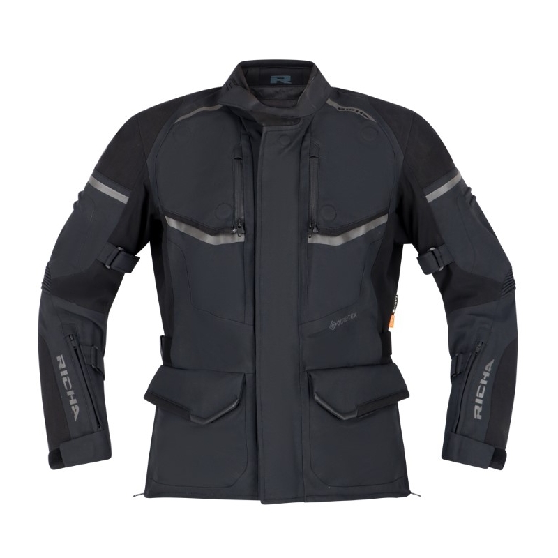 Damen RICHA Atlantic 2 Gore-Tex Schwarz Motorradjacke Ausverkauf