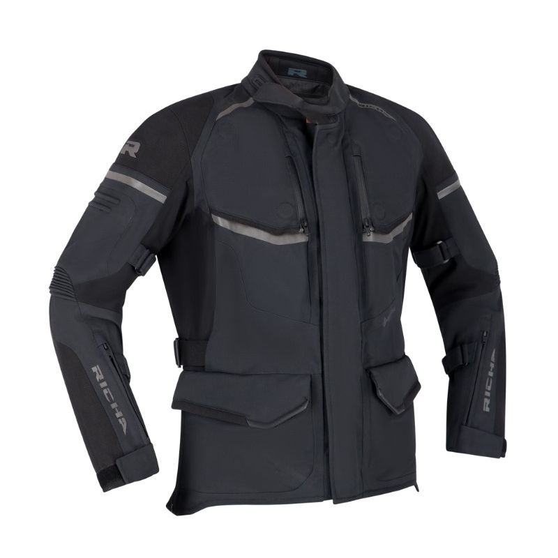 Damen RICHA Atlantic 2 Gore-Tex Schwarz Motorradjacke Ausverkauf