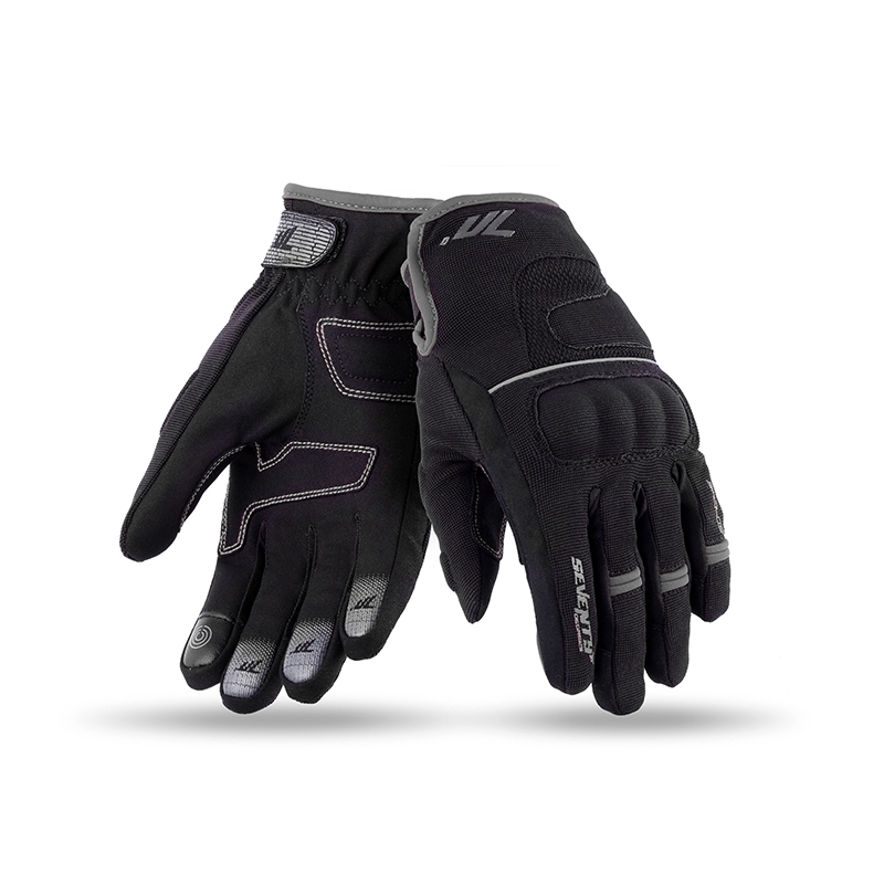 Motorradhandschuhe SEVENTY DEGREES SD-C43 schwarz-grau