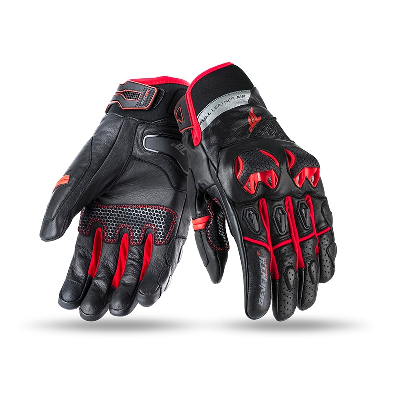 Motorradhandschuhe SEVENTY DEGREES SD-N32 schwarz-rot