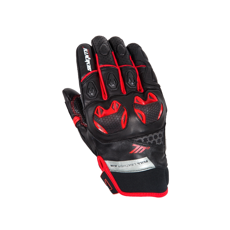 Motorradhandschuhe SEVENTY DEGREES SD-N32 schwarz-rot