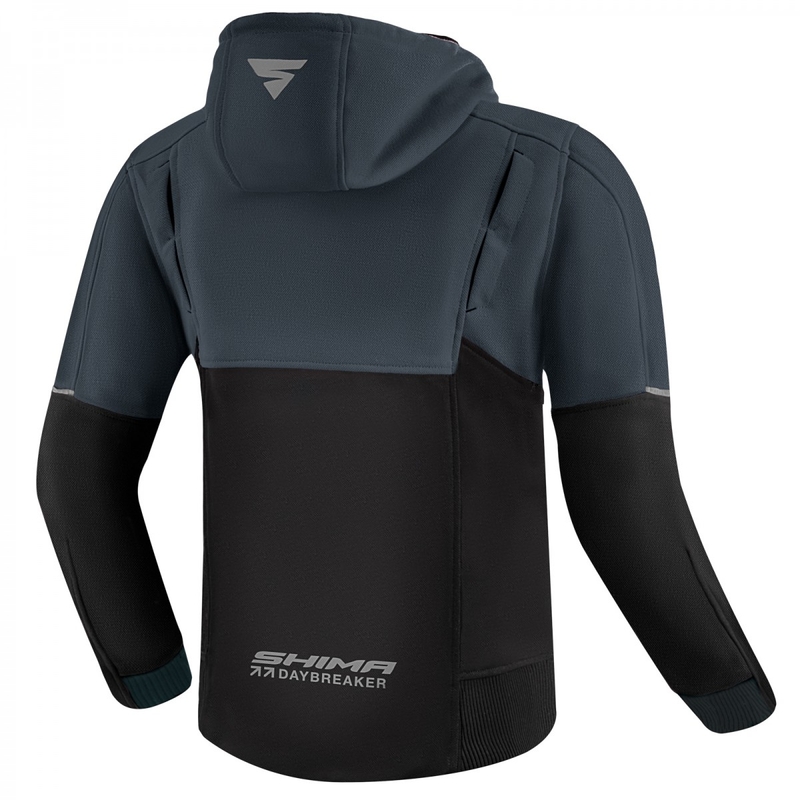 Damen Motorrad Sweatshirt Shima Daybreaker schwarz-grau
