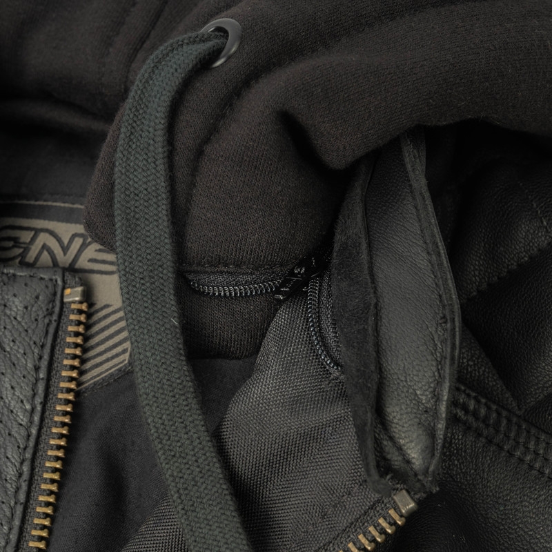 Ozone Striker Schwarze Motorradjacke Ausverkauf