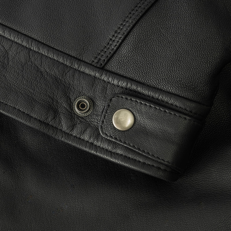 Ozone Striker Schwarze Motorradjacke Ausverkauf