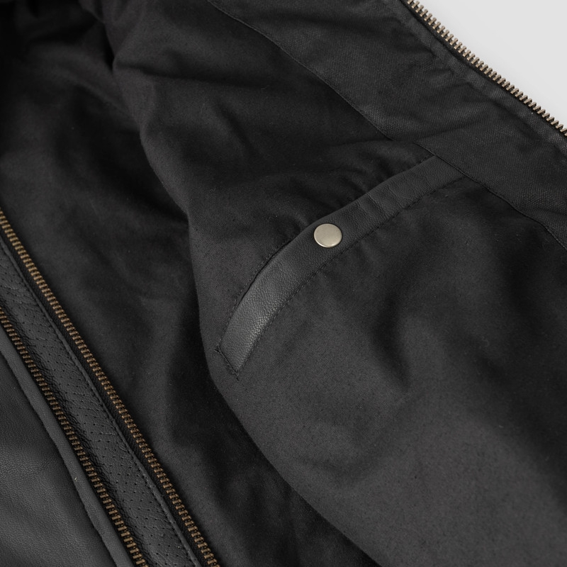 Ozone Striker Schwarze Motorradjacke Ausverkauf