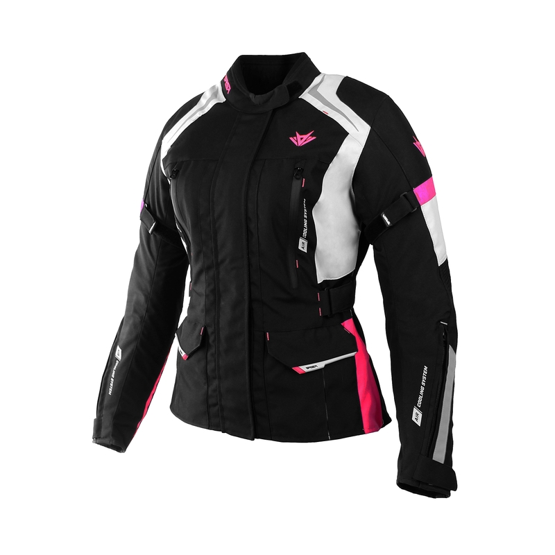 Damen Motorradjacke RSA EXO 2 schwarz-grau-rosa Ausverkauf Ausverkauf
