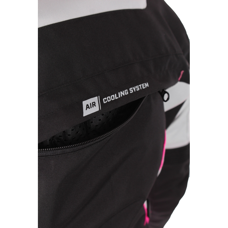 Damen Motorradjacke RSA EXO 2 schwarz-grau-rosa Ausverkauf Ausverkauf