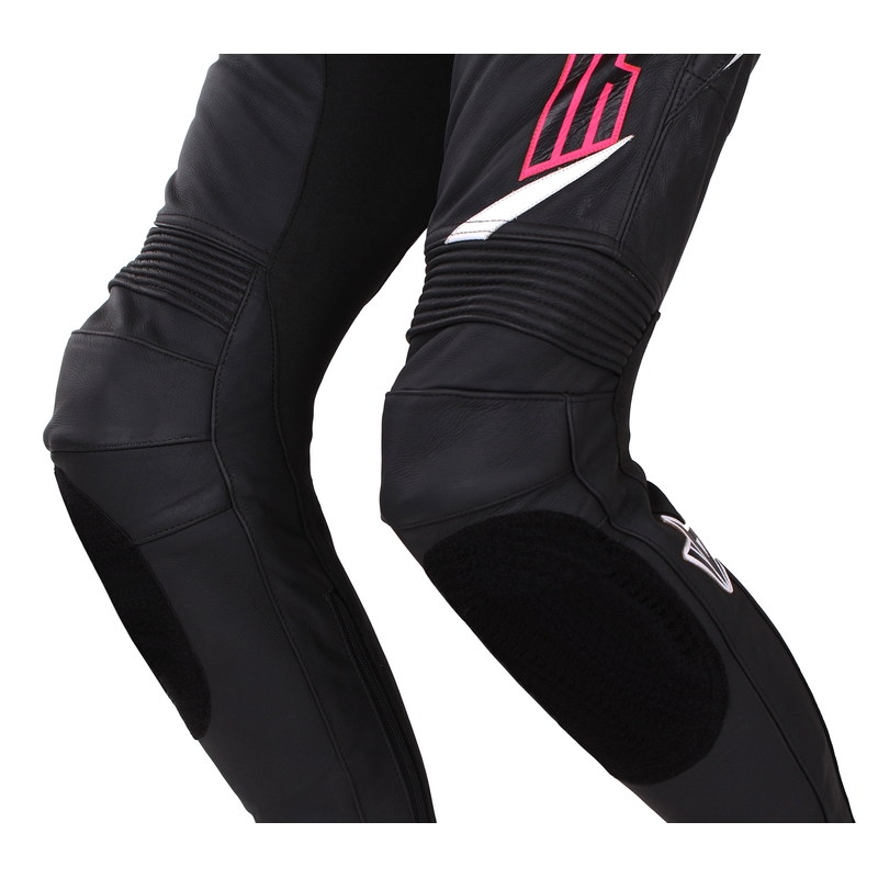 Damen RSA GT2 Schwarz-Weiß-Fluo Pink Motorradhosen Ausverkauf