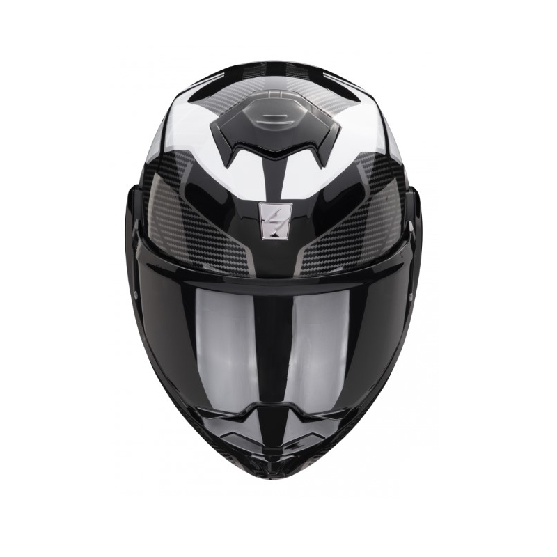 Klapphelm Scorpion EXO-TECH EVO ANIMO schwarz-weiß im Angebot Ausverkauf