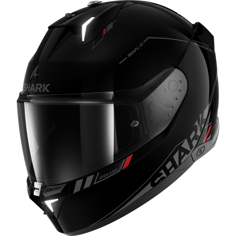 Integral Motorradhelm SHARK Skwal i3 Blank SP schwarz glänzend