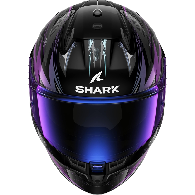Integral-Motorradhelm SHARK D-SKWAL 3 Blast-R schwarz-grau-lila