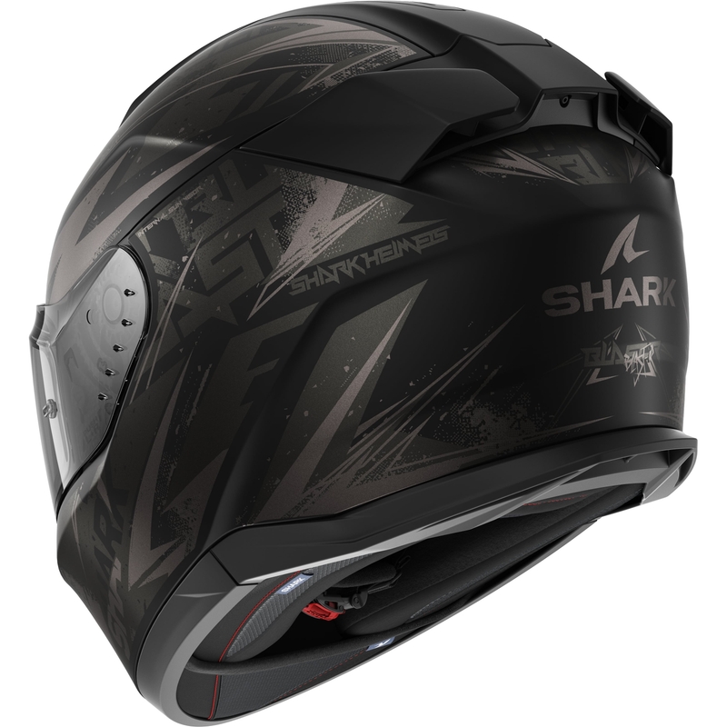 Integral-Motorradhelm SHARK D-SKWAL 3 Blast-R schwarz-grau matt