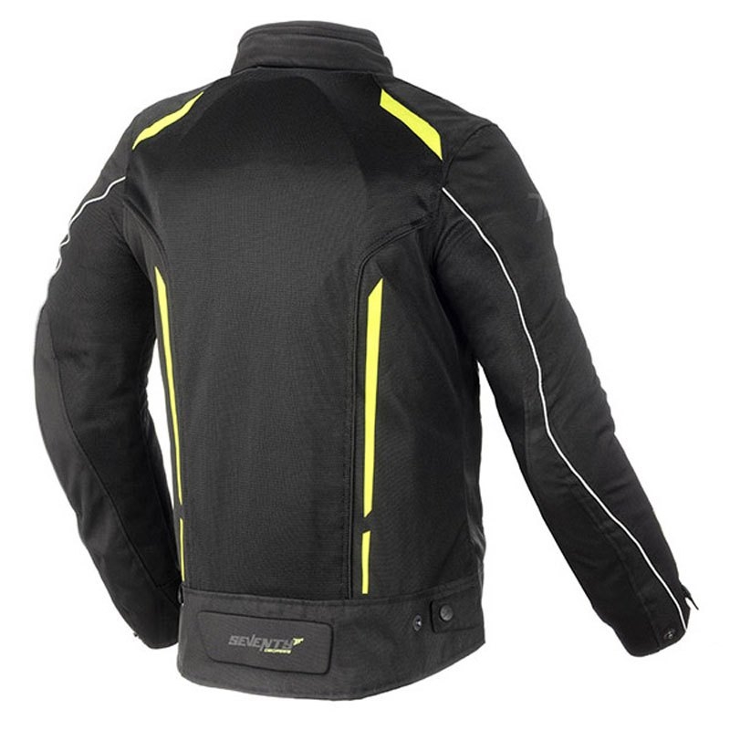 Motorradjacke SEVENTY DEGREES SD-JT32 schwarz-fluorgelb