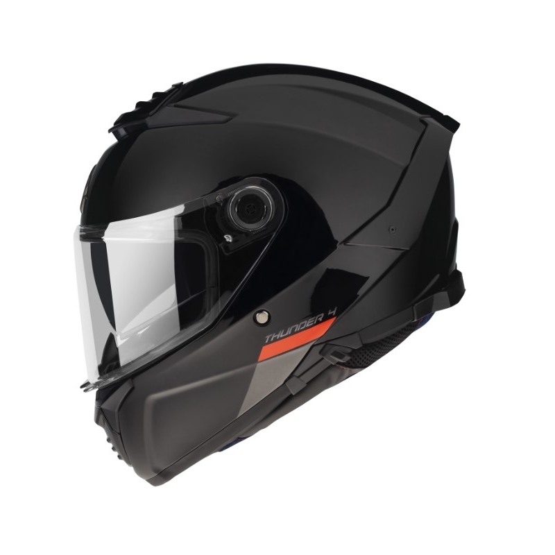 Integrierter Motorradhelm MT FF118SV Thunder 4 SV schwarz glänzend