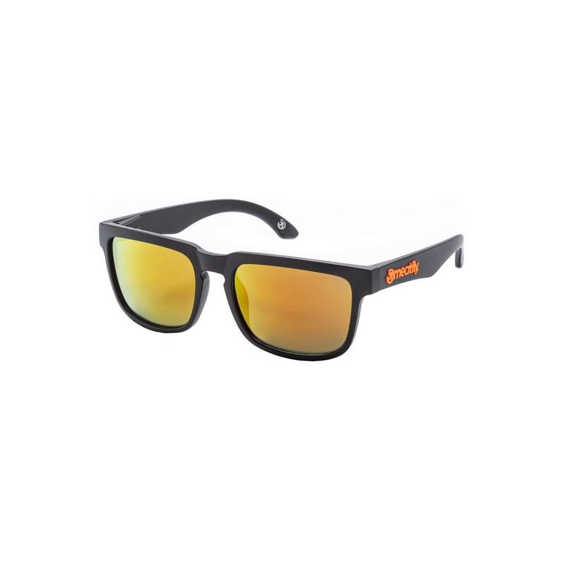 Meatfly Memphis Sonnenbrille in Schwarz und Orange