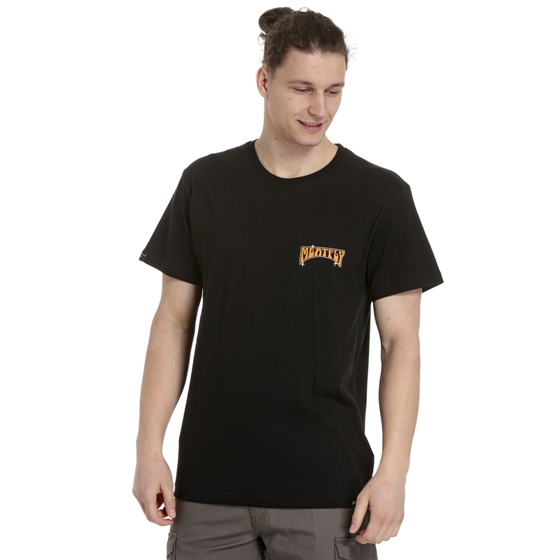 T-shirt Meatfly Pistons Zurück schwarz