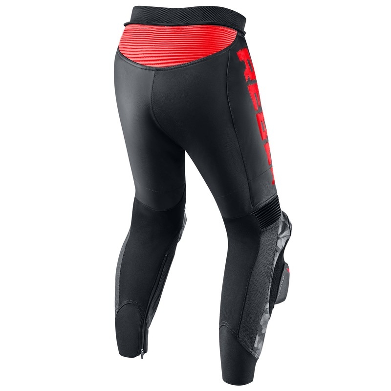 Rebelhorn Rebel Schwarz-Fluo Rot Motorradhosen Ausverkauf