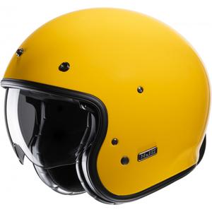 Offener Motorradhelm HJC V31 Solid gelb