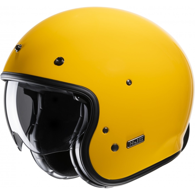 Offener Motorradhelm HJC V31 Solid gelb