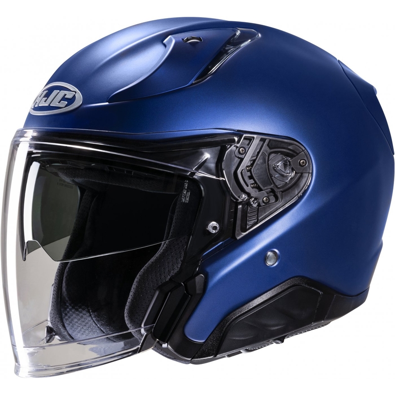 Offener Motorradhelm HJC RPHA 31 Solid semi flat metallic blau