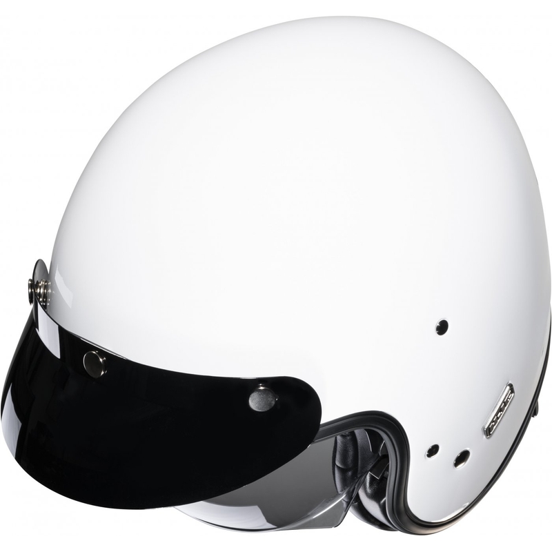 Offener Motorradhelm HJC V31 Solid weiß