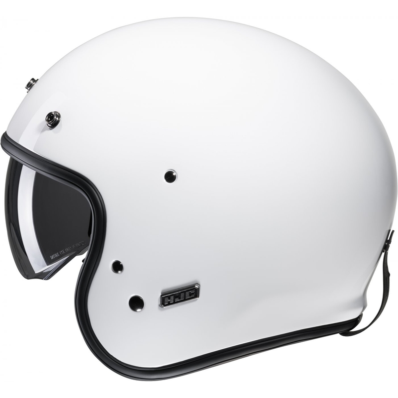 Offener Motorradhelm HJC V31 Solid weiß