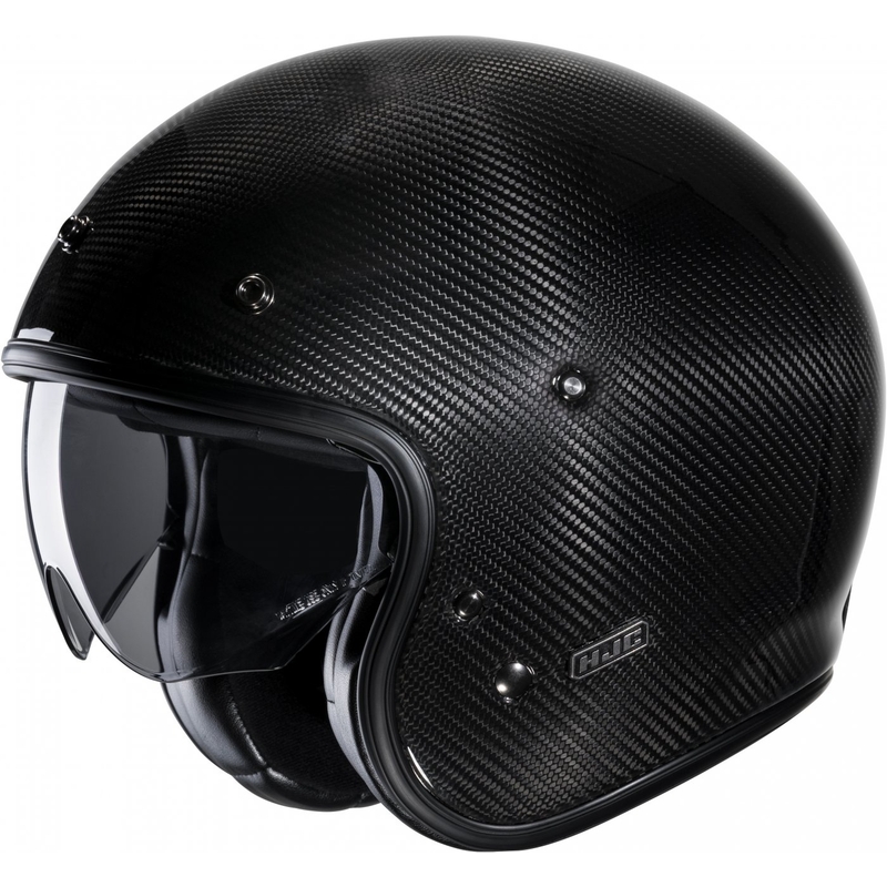 Offener Motorradhelm HJC V31 Carbon schwarz