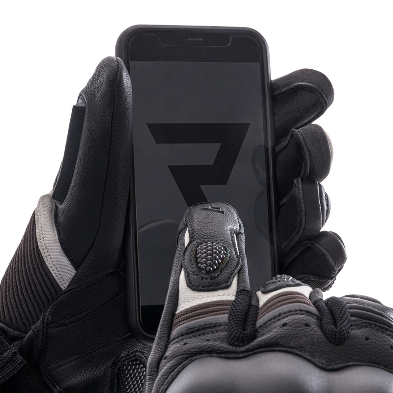 Motorradhandschuhe Rebelhorn Range schwarz-grau