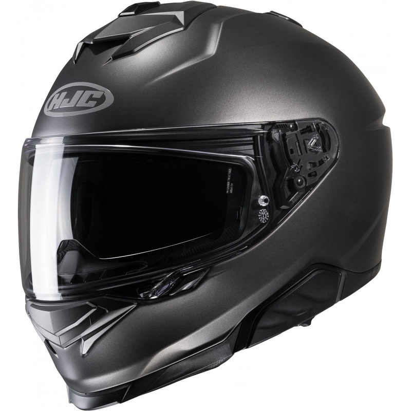 HJC i71 Solid Semi Flat titanium Integral Motorradhelm