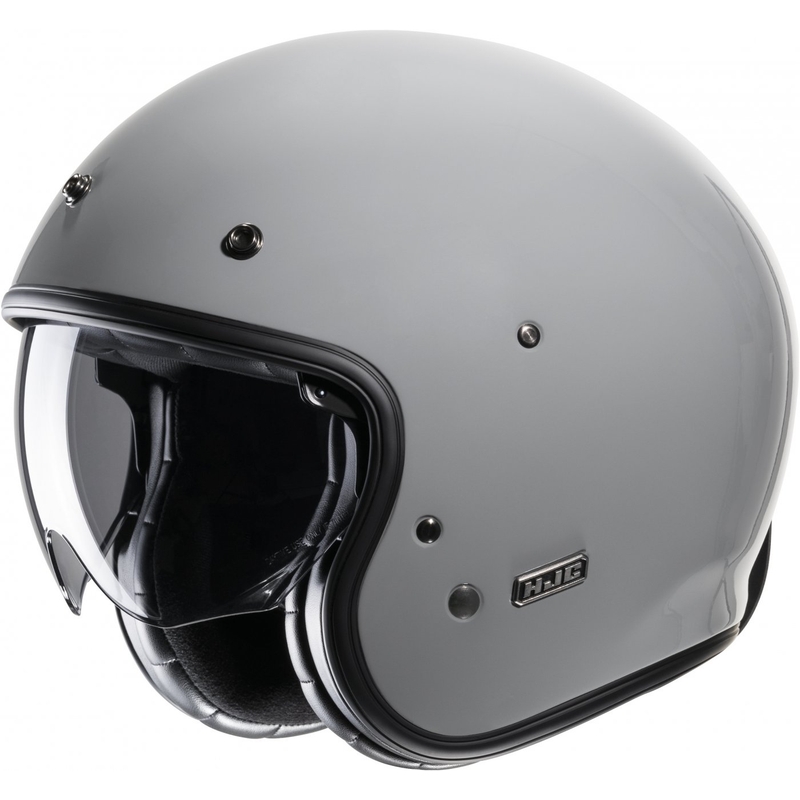 Offener Motorradhelm HJC V31 Solid n. grau