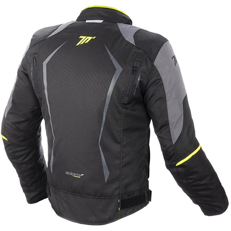 Motorradjacke SEVENTY DEGREES SD-JR47 schwarz-grau-fluo gelb