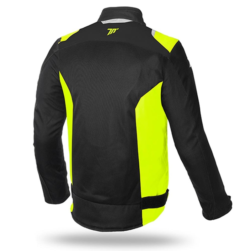 Motorradjacke SEVENTY DEGREES SD-JR48 schwarz-fluorgelb