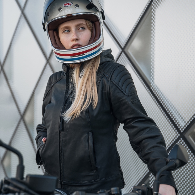Damen Motorradjacke Rebelhorn Impala schwarz
