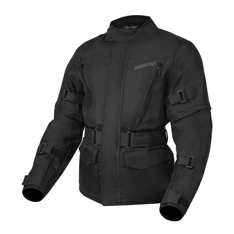 Kinder-Motorradjacke Ozone Sahara schwarz